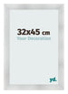 Photo Frame 32x45cm Aluminum Brushed MDF Pisa Front Size | Yourdecoration.co.uk