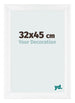 Photo Frame 32x45cm White Vintage MDF Pisa Front Size | Yourdecoration.co.uk