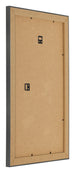 Photo Frame 33x48cm Black Silver Polished MDF Pisa Back Oblique | Yourdecoration.co.uk