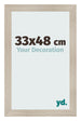 Photo Frame 33x48cm Oak Rustic MDF Pisa Front Size | Yourdecoration.co.uk