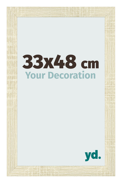 Photo Frame 33x48cm Sonoma Oak MDF Pisa Front Size | Yourdecoration.co.uk