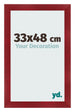 Photo Frame 33x48cm Wine Red Swept MDF Pisa Front Size | Yourdecoration.co.uk