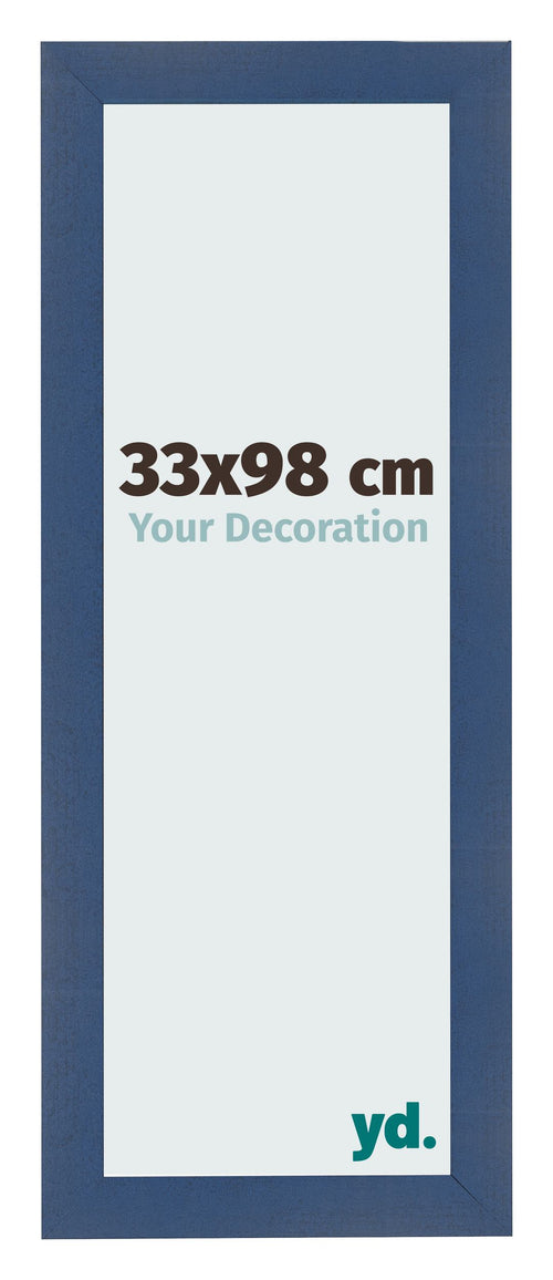 Photo Frame 33x98cm Dark Blue Swept MDF Pisa Front Size | Yourdecoration.co.uk