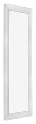 Photo Frame 33x98cm Silver Black Swept MDF Pisa Front Oblique | Yourdecoration.co.uk