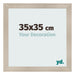 Photo Frame 35x35cm Oak Rustic MDF Pisa Front Size | Yourdecoration.co.uk