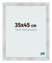 Photo Frame 35x45cm Aluminum Brushed MDF Pisa Front Size | Yourdecoration.co.uk