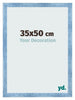 Photo Frame 35x50cm Clear Blue Swept MDF Pisa Front Size | Yourdecoration.co.uk