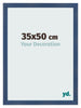 Photo Frame 35x50cm Dark Blue Swept MDF Pisa Front Size | Yourdecoration.co.uk
