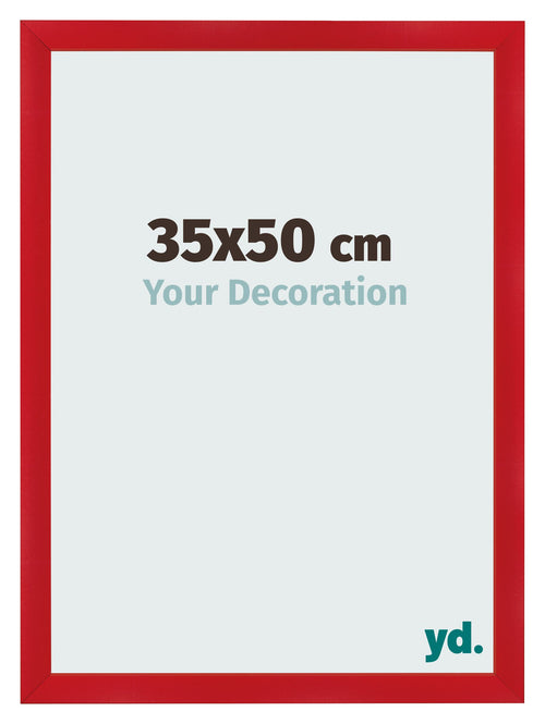 Photo Frame 35x50cm Red MDF Pisa Front Size | Yourdecoration.co.uk
