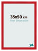 Photo Frame 35x50cm Red MDF Pisa Front Size | Yourdecoration.co.uk