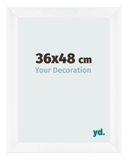Photo Frame 36x48cm White Vintage MDF Pisa Front Size | Yourdecoration.co.uk