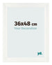 Photo Frame 36x48cm White Vintage MDF Pisa Front Size | Yourdecoration.co.uk