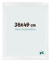 Photo Frame 36x49cm White Vintage MDF Pisa Front Size | Yourdecoration.co.uk
