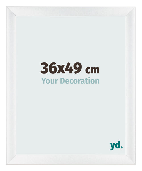 Photo Frame 36x49cm White Vintage MDF Pisa Front Size | Yourdecoration.co.uk