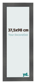 Photo Frame 37 5x98cm Black Silver Polished MDF Pisa Front Size | Yourdecoration.co.uk