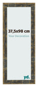 Photo Frame 37 5x98cm Blue Gold Melange MDF Pisa Front Size | Yourdecoration.co.uk