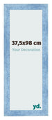 Photo Frame 37 5x98cm Clear Blue Swept MDF Pisa Front Size | Yourdecoration.co.uk