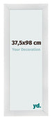 Photo Frame 37 5x98cm Silver Black Swept MDF Pisa Front Size | Yourdecoration.co.uk