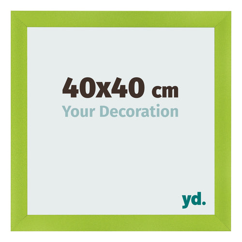 Photo Frame 40x40cm Green MDF Pisa Front Size | Yourdecoration.co.uk