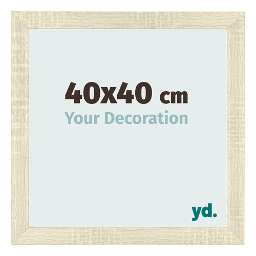 Photo Frame 40x40cm Sonoma Oak MDF Pisa Front Size | Yourdecoration.co.uk