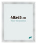 Photo Frame 40x45cm Aluminum Brushed MDF Pisa Front Size | Yourdecoration.co.uk