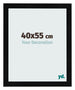 Photo Frame 40x55cm Black Silver Polished MDF Pisa Front Size | Yourdecoration.co.uk