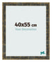 Photo Frame 40x55cm Blue Gold Melange MDF Pisa Front Size | Yourdecoration.co.uk