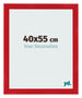Photo Frame 40x55cm Red MDF Pisa Front Size | Yourdecoration.co.uk