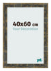 Photo Frame 40x60cm Blue Gold Melange MDF Pisa Front Size | Yourdecoration.co.uk