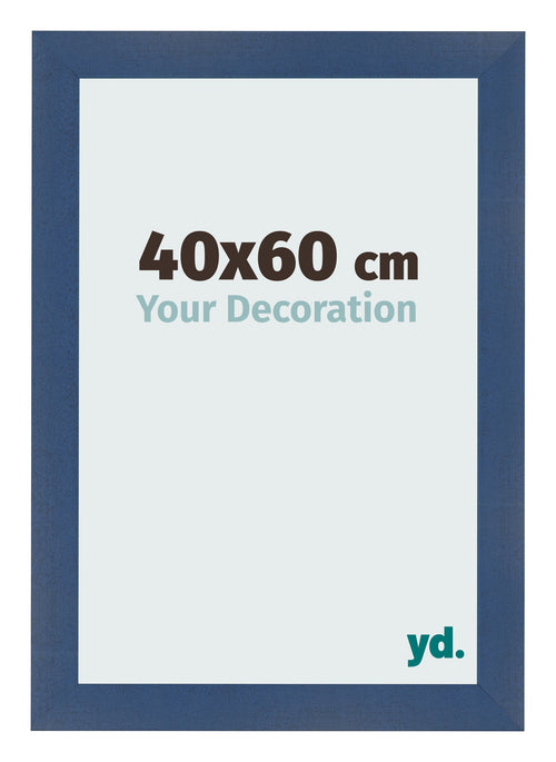 Photo Frame 40x60cm Dark Blue Swept MDF Pisa Front Size | Yourdecoration.co.uk