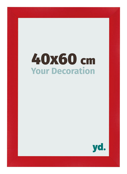 Photo Frame 40x60cm Red MDF Pisa Front Size | Yourdecoration.co.uk