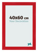 Photo Frame 40x60cm Red MDF Pisa Front Size | Yourdecoration.co.uk