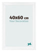 Photo Frame 40x60cm White Vintage MDF Pisa Front Size | Yourdecoration.co.uk