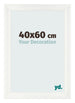 Photo Frame 40x60cm White Vintage MDF Pisa Front Size | Yourdecoration.co.uk