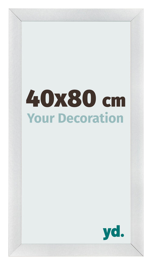 Photo Frame 40x80cm Silver Black Swept MDF Pisa Front Size | Yourdecoration.co.uk