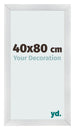 Photo Frame 40x80cm Silver Black Swept MDF Pisa Front Size | Yourdecoration.co.uk