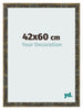 Photo Frame 42x60cm Blue Gold Melange MDF Pisa Front Size | Yourdecoration.co.uk