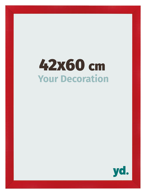 Photo Frame 42x60cm Red MDF Pisa Front Size | Yourdecoration.co.uk