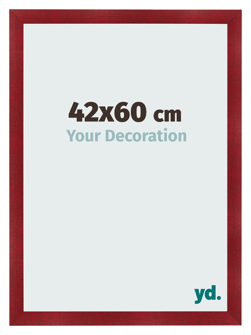 Photo Frame 42x60cm Wine Red Swept MDF Pisa Front Size | Yourdecoration.co.uk