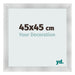 Photo Frame 45x45cm Aluminum Brushed MDF Pisa Front Size | Yourdecoration.co.uk