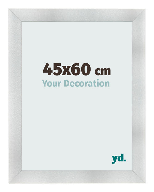 Photo Frame 45x60cm Aluminum Brushed MDF Pisa Front Size | Yourdecoration.co.uk