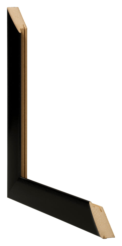 Photo Frame 45x80cm Black Silver Polished MDF Pisa Detail Intersection | Yourdecoration.co.uk