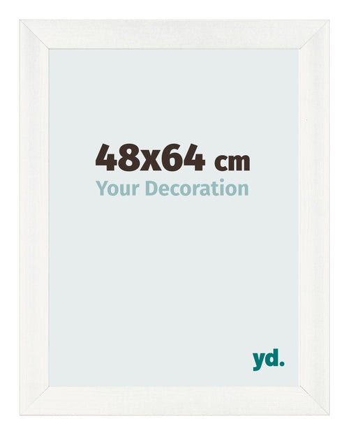 Photo Frame 48x64cm White Vintage MDF Pisa Front Size | Yourdecoration.co.uk