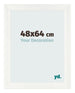 Photo Frame 48x64cm White Vintage MDF Pisa Front Size | Yourdecoration.co.uk