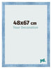 Photo Frame 48x67cm Clear Blue Swept MDF Pisa Front Size | Yourdecoration.co.uk