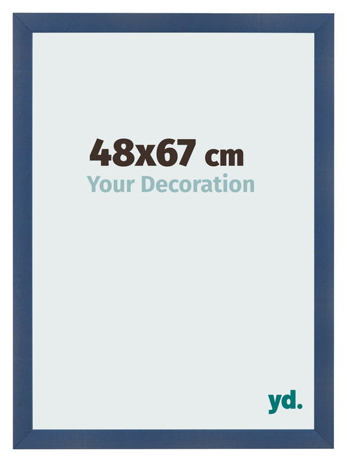 Photo Frame 48x67cm Dark Blue Swept MDF Pisa Front Size | Yourdecoration.co.uk