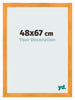 Photo Frame 48x67cm Orange MDF Pisa Front Size | Yourdecoration.co.uk