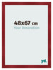 Photo Frame 48x67cm Wine Red Swept MDF Pisa Front Size | Yourdecoration.co.uk