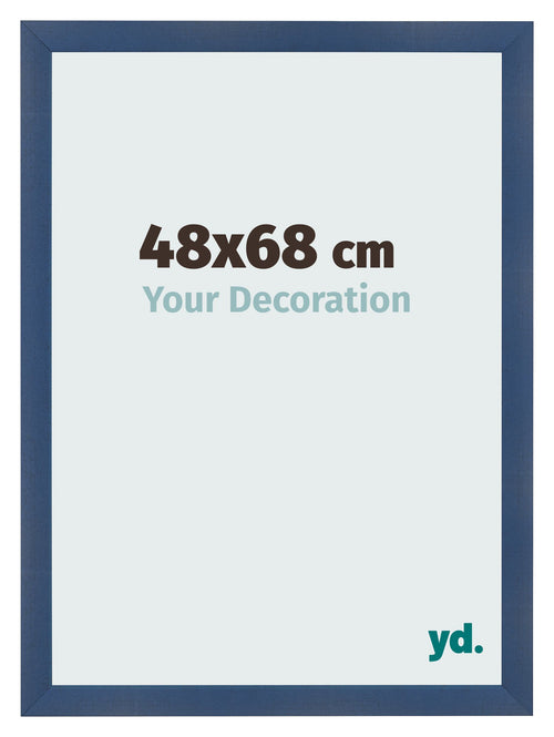 Photo Frame 48x68cm Dark Blue Swept MDF Pisa Front Size | Yourdecoration.co.uk