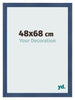 Photo Frame 48x68cm Dark Blue Swept MDF Pisa Front Size | Yourdecoration.co.uk